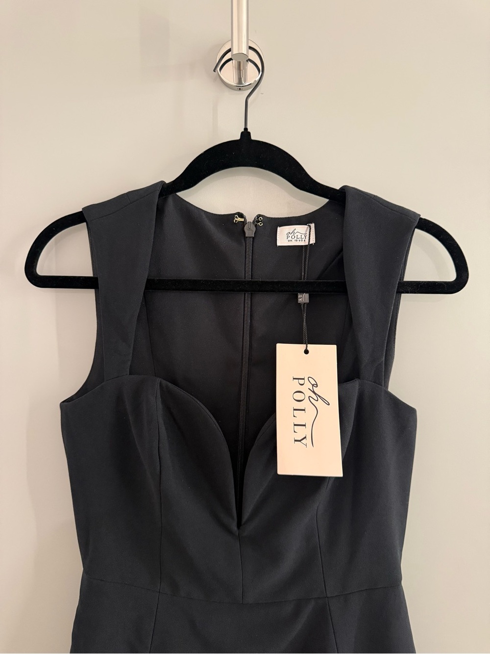Oh Polly Black Strapless Sweetheart Bodice Dress